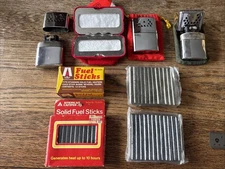 Vintage JON-E Hand Warmer Lot Warmers & Fuel Sticks Hunting deer Season Tailgate