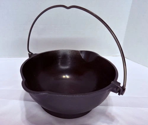 RARE Griswold #871 Patty Bowl Slant ERIE PA USA Logo Wire Bail Handle 1909-1929