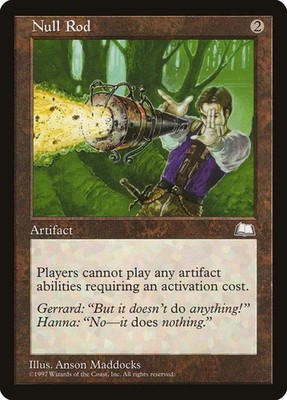Null Rod Weatherlight HP MTG