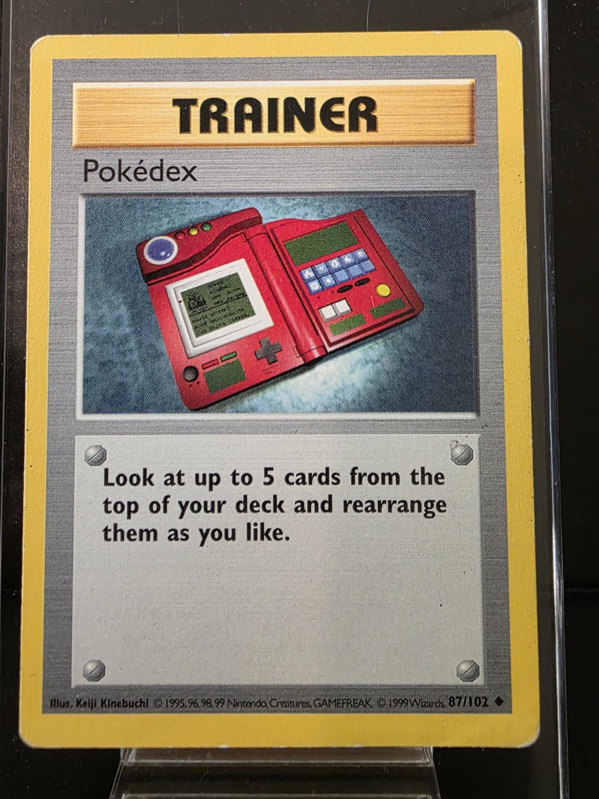 Pokedex 87/102 Shadowless Base Set NM/LP Pokemon TCG
