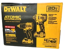 Dewalt DCK225D2 Atomic Compact Series 20V MAX Brushless 2 Tool Combo Kit NEW!