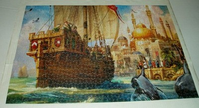 Hao Xiang 1000 Jigsaw Piece Puzzle Arriving at Port Complete