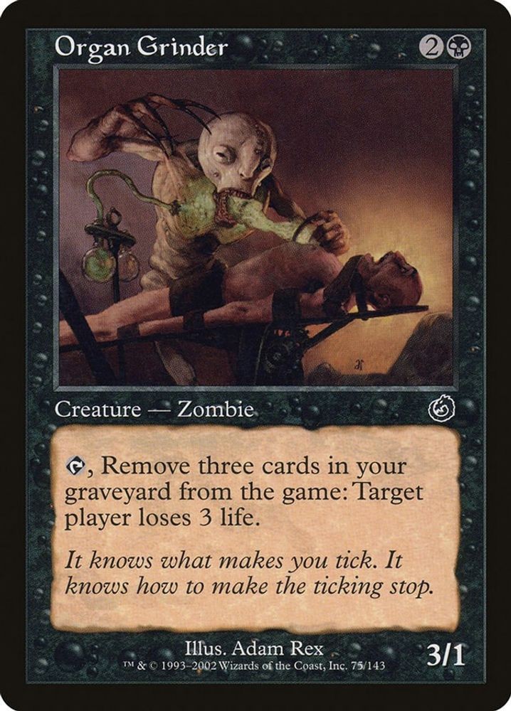 2002 Magic: The Gathering: Torment - Organ Grinder (#75, C, Near Mint)