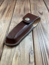 Molded Leather Sheath with Belt Loop for Victorinox Ranger Grip, Ranger Wood