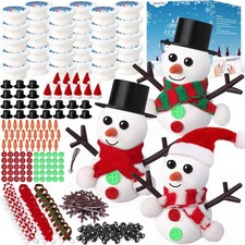 30 Pack Stocking Stuffers for ,Christmas Crafts for Bulk,Build a Snowman Craf...