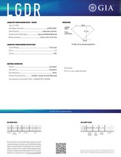 1.59 Cts Princess Cut GIA Certified Lab Grown CVD Diamond F Color VS2 Clarity 439.62 per carat