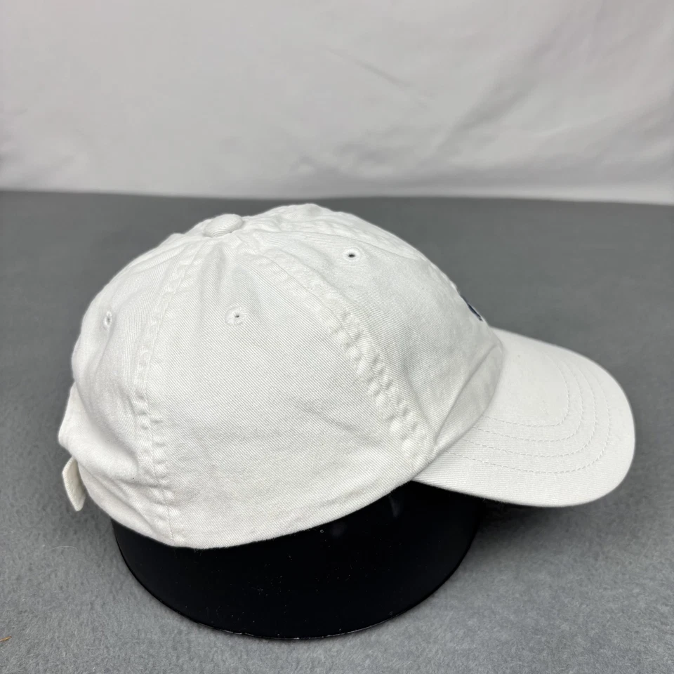 Polo Ralph Lauren Poni Bordado Niños OSFM Sombrero Gorra Correa Trasera Blanco Correr Foto 3 de 4