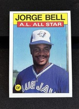 1986 Topps - All-Star George Bell Blue Jays #718 (Jorge on Card)