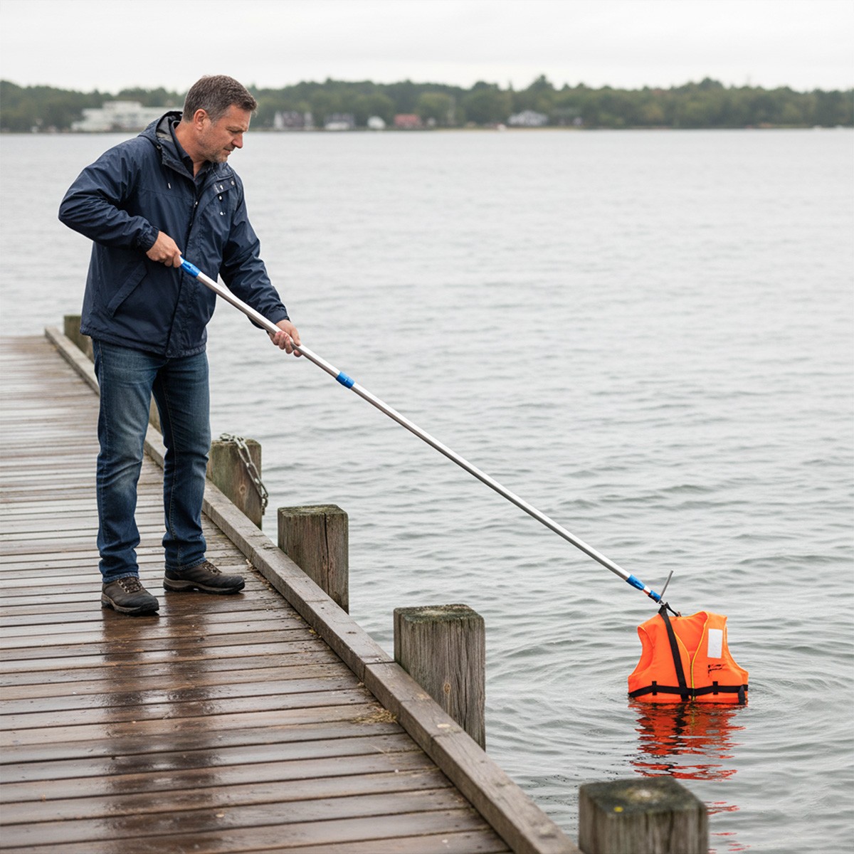 83.8 inch Heavy Duty Truck Bed Cargo Grabber Reach Retriever Tool with Hooks US