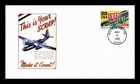 DR JIM STAMPS US COVER WWII BONDS STAMPS HELP WAR EFFORT FDC 1 OF 4 ACE 187