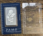 50 gram PAMP SUISSE ROSE .999 Silver Bar