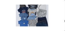 Baby Boy Newborn Bodysuits Lot 13 Mixed Bear Swaddle Pants Outfit One Piece NB