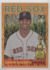 2021 All-Star Rookie Cup Base Image Orange Holofractor 22/25 Xander Bogaerts 0a6