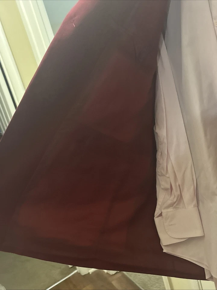 Vittorio St.Angelo Borgoña 3 Botones Forrado Chaqueta, Traje Chaqueta, Abrigo Deportivo 46R Foto 4 de 4