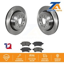 Disc Brake Rotors And Semi-Metallic Pads Rear Kit For Jeep Wrangler Gladiator