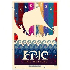 Epic The Musical Odyssey Sailboat Art Poster