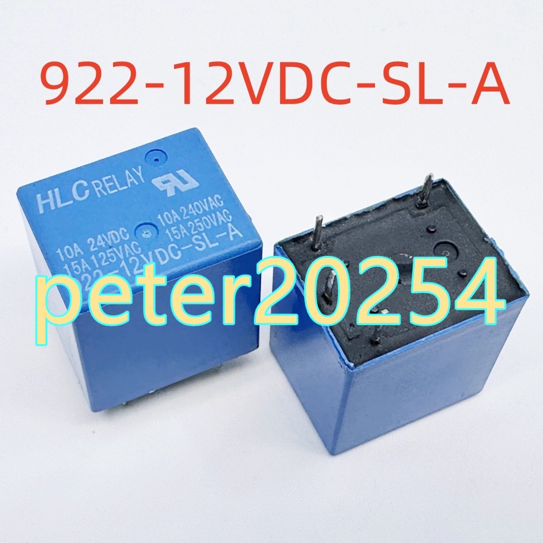 5PCS New 15A 922-12VDC-SL-A 22FA 4-pin Relay#TT