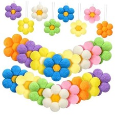 Pcs Spring Tree Ornaments Felt Daisy Flower Hanging Ornaments Felt 24 Cute