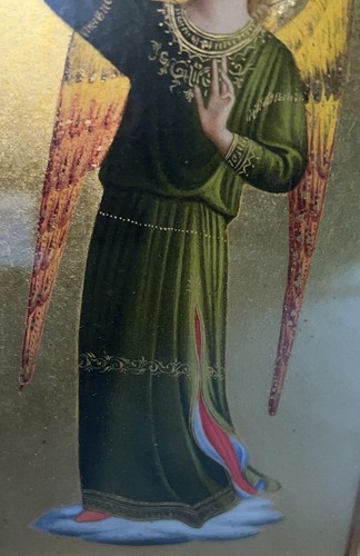 Antique 19th C Religious Icon Paintings Angels Musicians After Fra Angelico - Picture 18 of 24