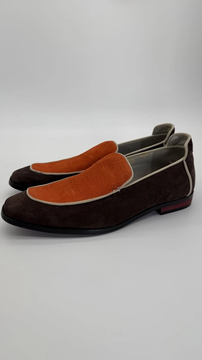 Ermengildo Zegna Men\'s Brown Suede Slip-On Loafers Size  7.5M Ermenegildo Zegna | Shoes | Ermenegildo Zegna Mens Soft  main image 3