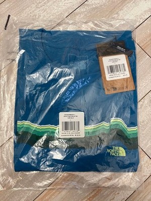 North Face Men s Evolution Tequila Sunrise Short-Sleeve T Shirt Large Brand New