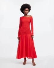 Rhode Lettie Dress in Chili, XS