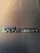 1991-1995 Plymouth Grand Voyager Rear Emblem Nameplate with Adhesive Layer