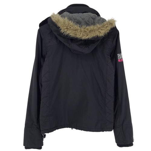 Superdry Casual Jacket Women Waterproof Windstopper Hooded Ya2 Size S - Picture 3 of 9