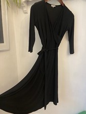 Cc Stretchy Black Wrap Dress Medium 