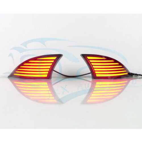 For 14-15 Lexus IS250 14-21 IS300 IS350 Smoked LED Rear Bumper Reflector Light o - Picture 5 of 8