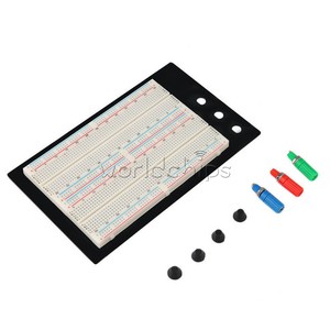 MB-102 Breadboard sin soldadura Protoboard 830 Tie Points 2 buses Prueba de circuito Mini Universal Prueba de prueba Protoboard Placa de circuito