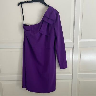 New! Donna Morgan long sleeve bow shoulder cocktail dress nwt 15853