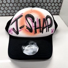 Decky Hat Cap Trucker Adjustable Snapback J-Mesh Back Foam Shap