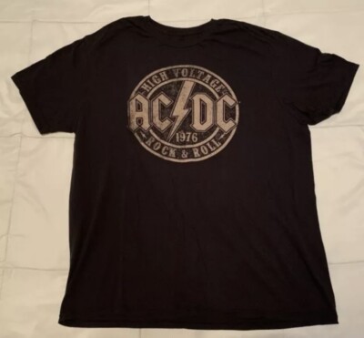 AC/DC High Voltage XL T-shirt Australian Rock N Roll Band | eBay