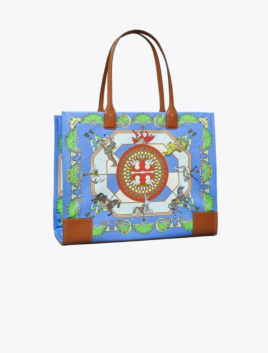 AUTHENTIC Tory Burch Ella Printed Logo Tote Bag | eBay