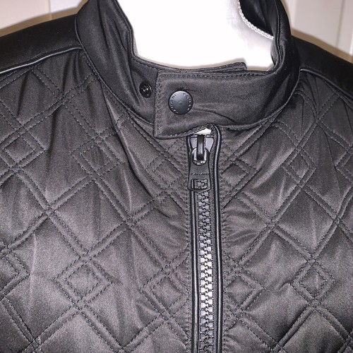 Tahari Mens Quilted Black Jacket,   sz M - Picture 2 of 9