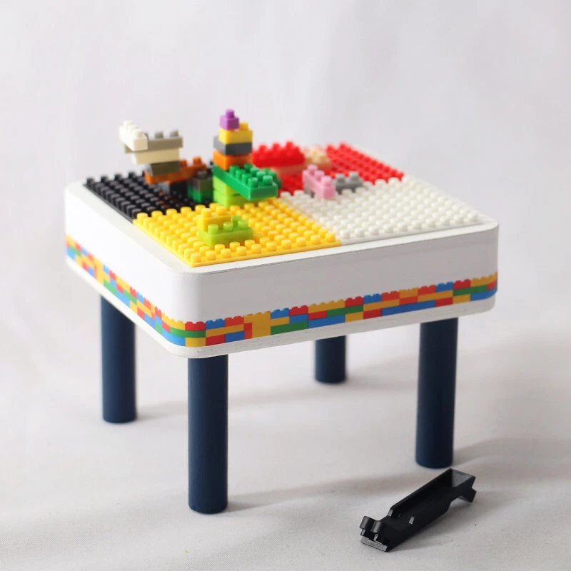 Dollhouse Miniature Children's Building Blocks Table Toy Accessories 1:12 Scale - Image 2 of 4