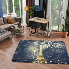 3D Night Fireworks NAO7408 Game Rug Mat Elegant Photo Carpet Mat Fay