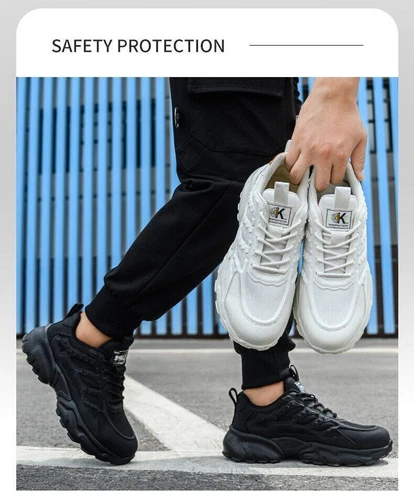 DE Herren Leicht Schuhe Sicherheitsschuhe Sneaker Stahlkappe Arbeitsschuhe Sport - Bild 14 von 26