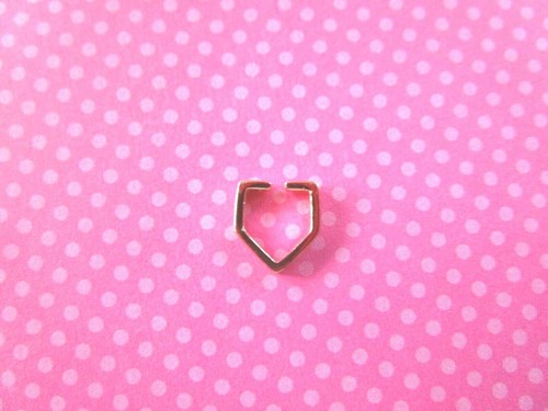 Rose gold sterling silver geometric ear cuff - Picture 2 of 4