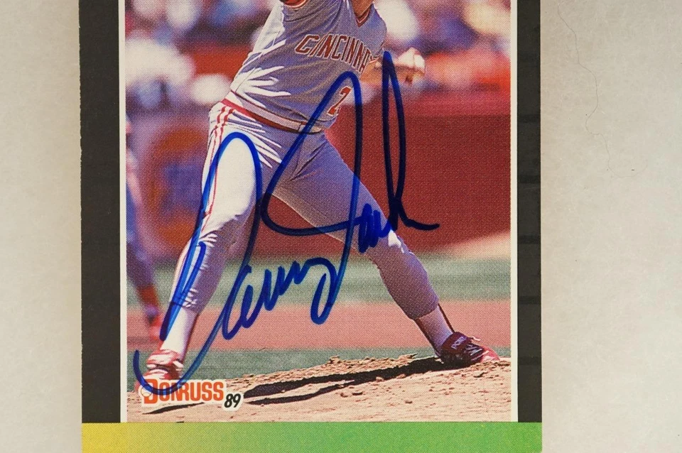 Danny Jackson Auto Autographed Baseball Card Cincinnati Reds 1989 Donruss #124 - Image 2 of 3