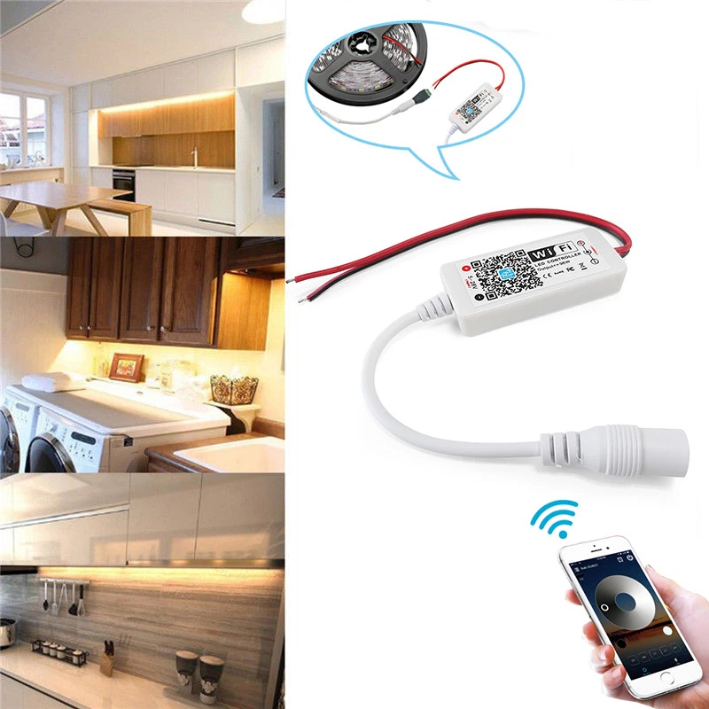 2 Pin Mini WiFi Controller for WW CW 5050 3528 LED Strip Light