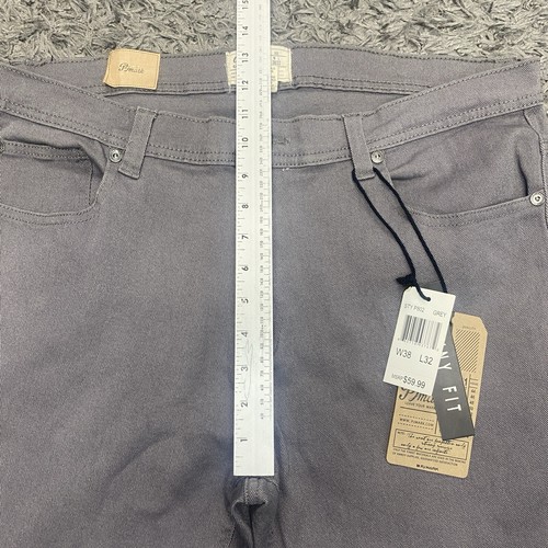 PJ Mark Jeans Mens 38x32 Grey Denim Skinny Fit Hip Hop Casual Moto Pants NWT - Picture 16 of 24