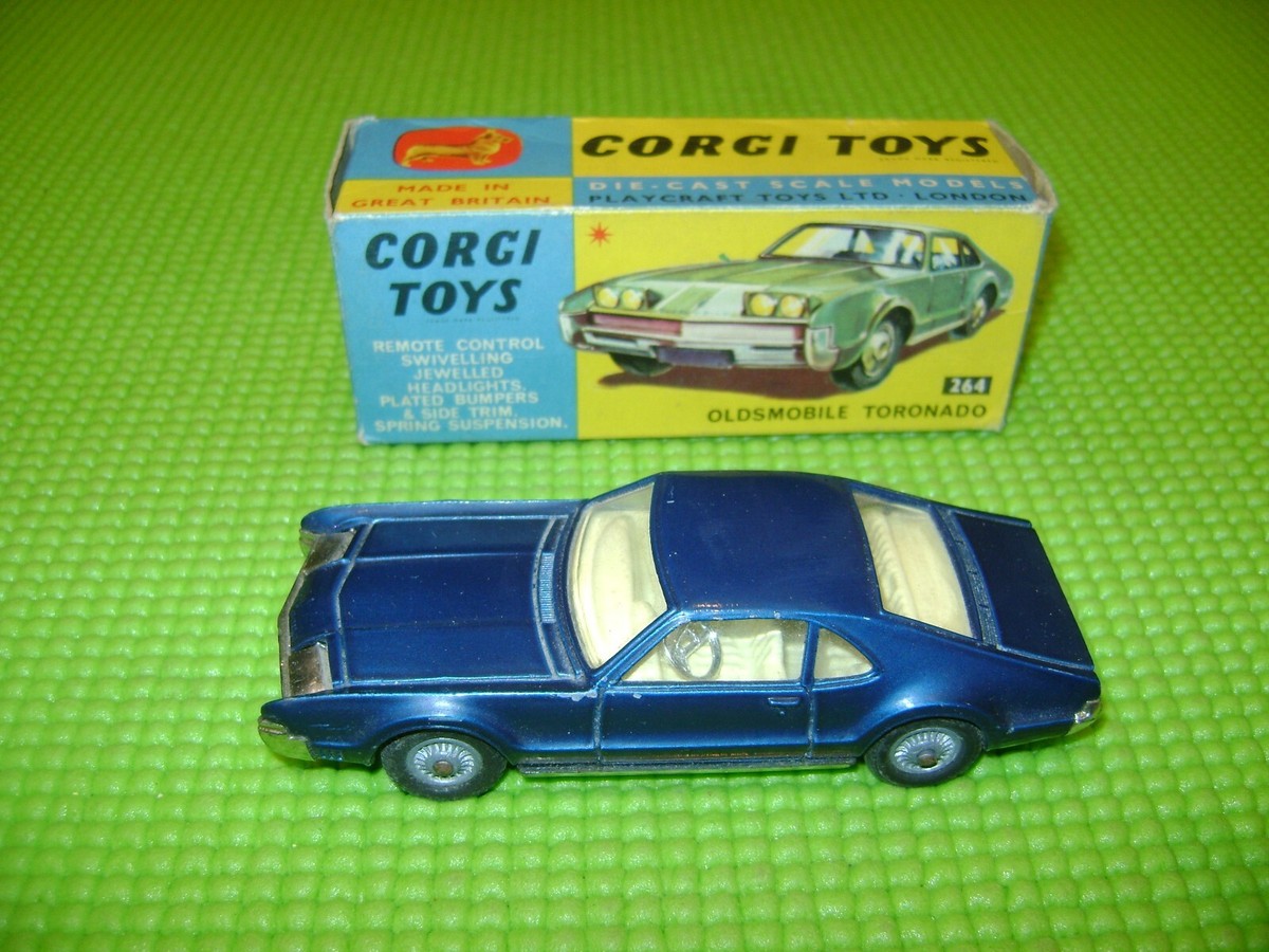 Corgi Toys Reproduction Boîte Repro Corgi Toys - Oldsmobile Toronado (Modèle 264), Neuf Emballage Vintage Voiture Miniature