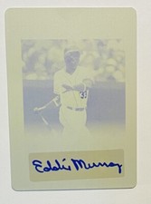 2012 Leaf Legends Of The Sport Eddie Murray 1/1 Yellow Plate Autograph