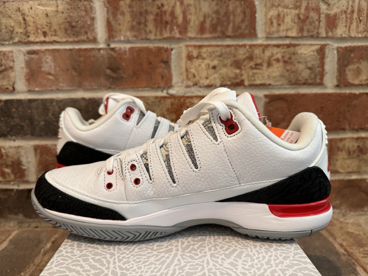 New 8 Nike Air Zoom Vapor RF AJ3 Federer Jordan 3 White Fire Red