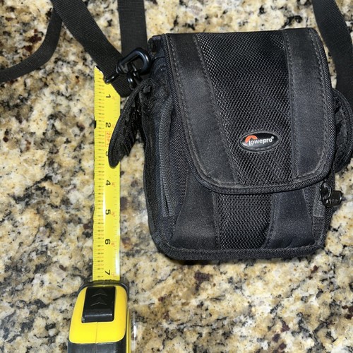 Lowepro Small Digital Camera Bag Multiple Pockets Storage Black Shoulder Strap - Picture 3 of 16
