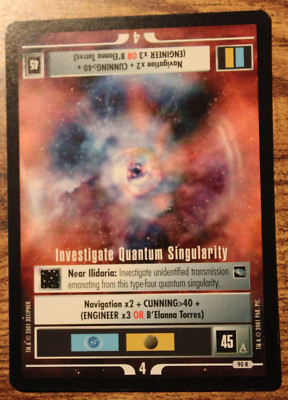 Star Trek CCG - Voyager - Investigate Quantum Singularity - 90R