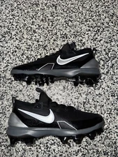 Nike Force Trout 9 Elite MCS Baseball Cleats Black/Silver FZ0884-001 Sz 8-13