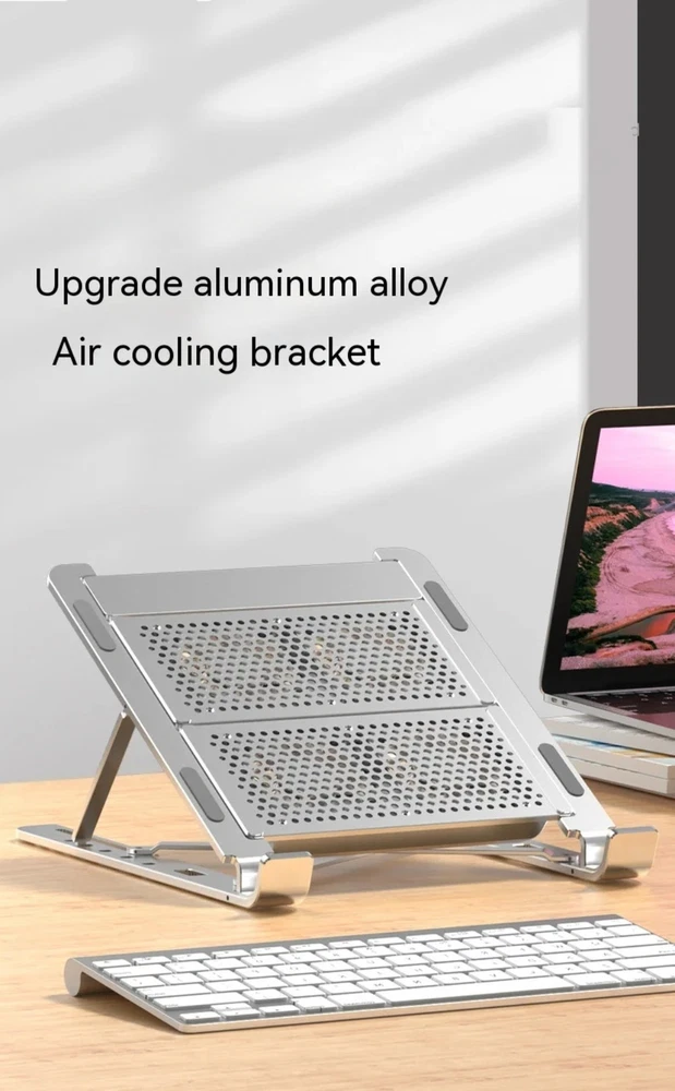 Laptop Stand with cooling fan Foldable lift Notebook holder aluminum alloy with